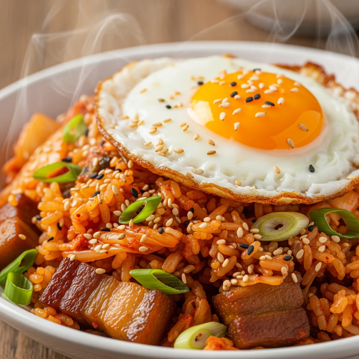 2. Kimchi Fried Rice – A Probiotic Powerhouse