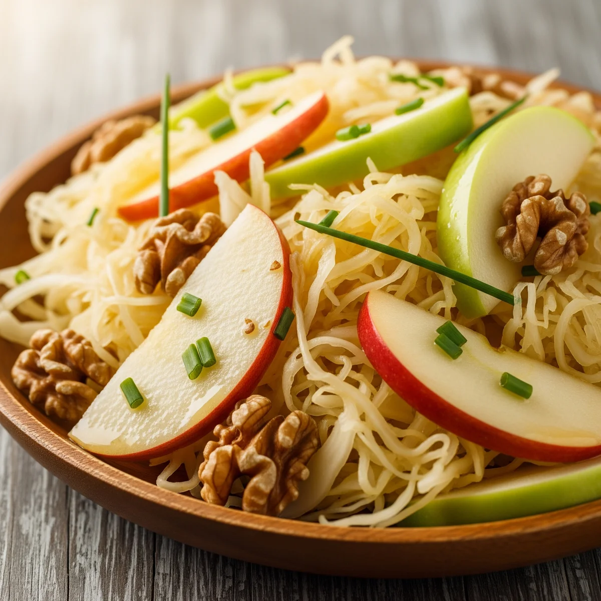4. Sauerkraut and Apple Salad with Walnuts