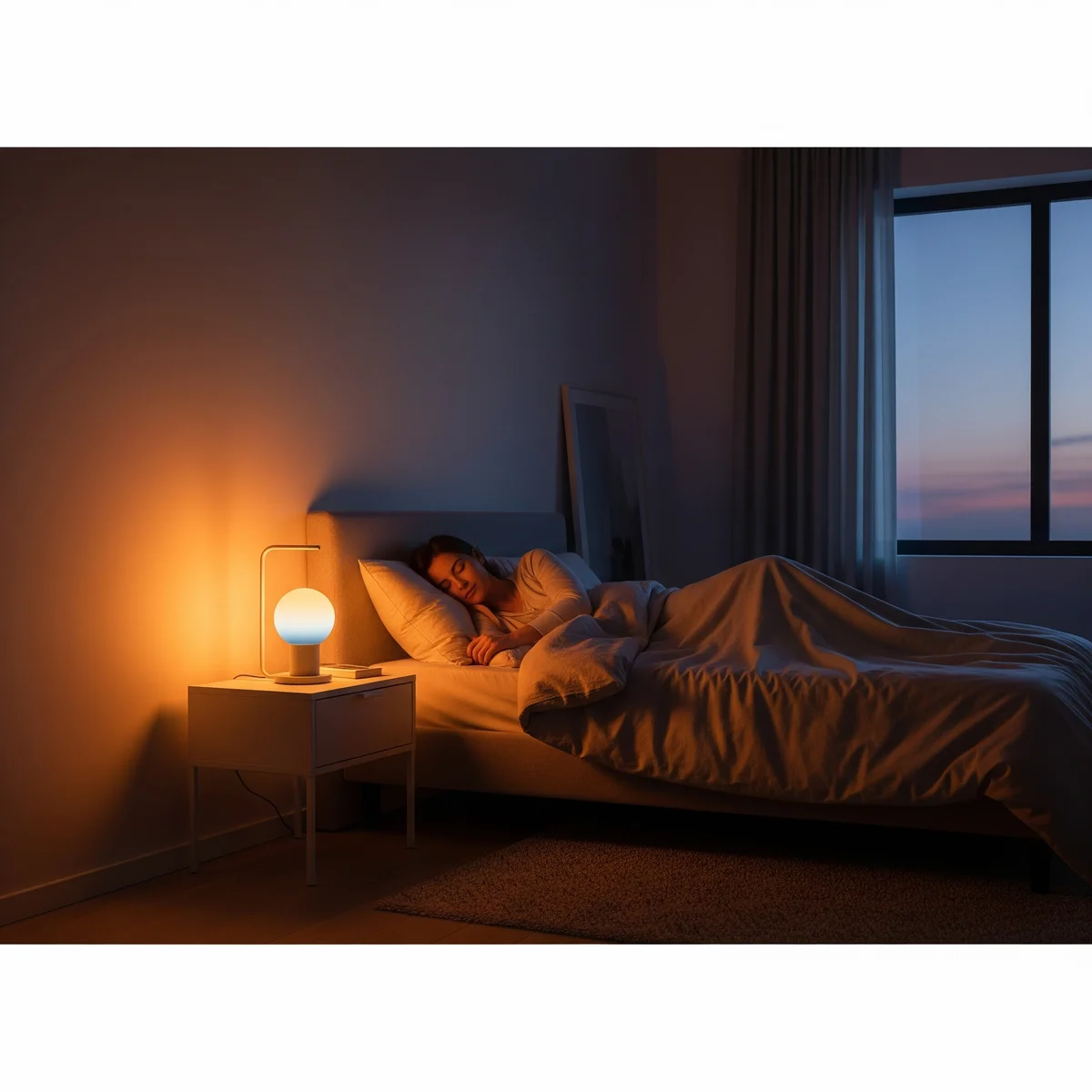 4. Bedroom Bliss: The Sunset Simulation