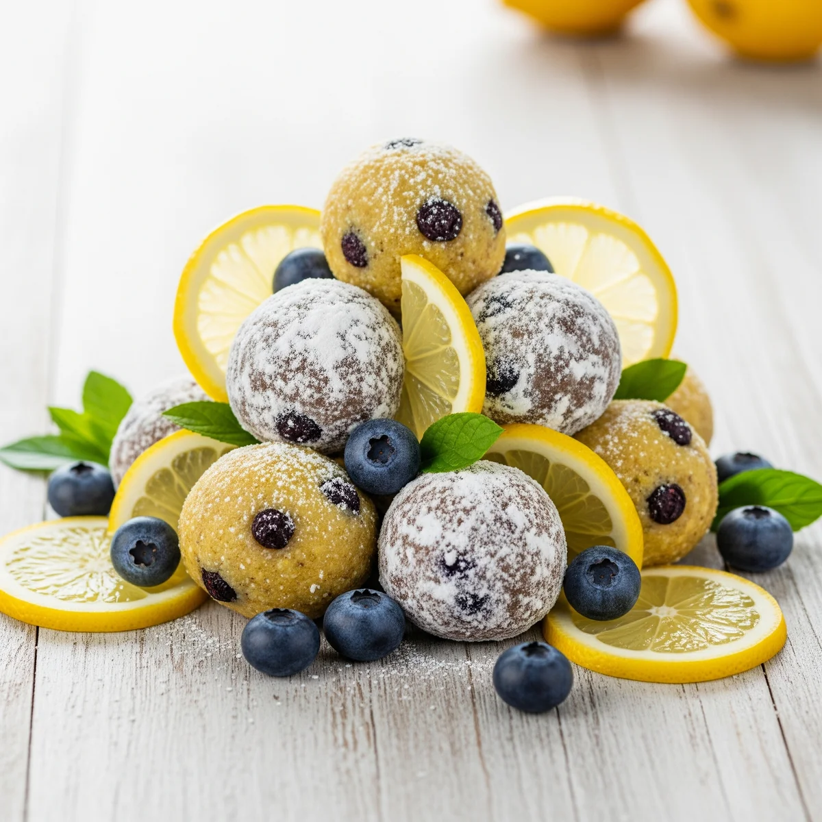 6. Lemon & Blueberry Bliss Balls